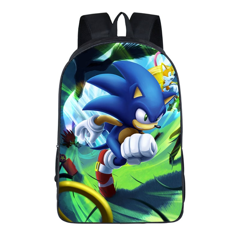 Νέα διασυνοριακή τσάντα μαθητή Sonic 17 ιντσών για κορίτσια, σακίδιο πλάτης Sonic Mouse για παιδιά με κινούμενα σχέδια, για κορίτσια