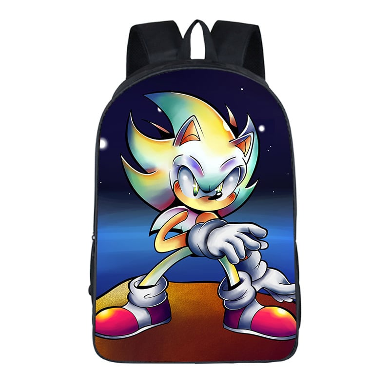 Νέα διασυνοριακή τσάντα μαθητή Sonic 17 ιντσών για κορίτσια, σακίδιο πλάτης Sonic Mouse για παιδιά με κινούμενα σχέδια, για κορίτσια