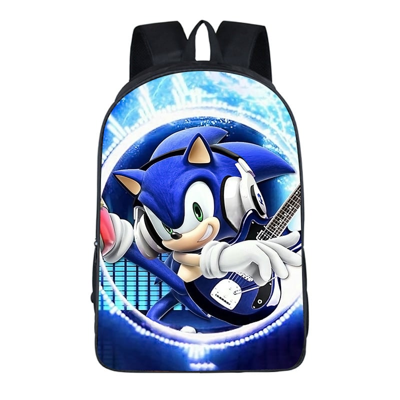 Νέα διασυνοριακή τσάντα μαθητή Sonic 17 ιντσών για κορίτσια, σακίδιο πλάτης Sonic Mouse για παιδιά με κινούμενα σχέδια, για κορίτσια