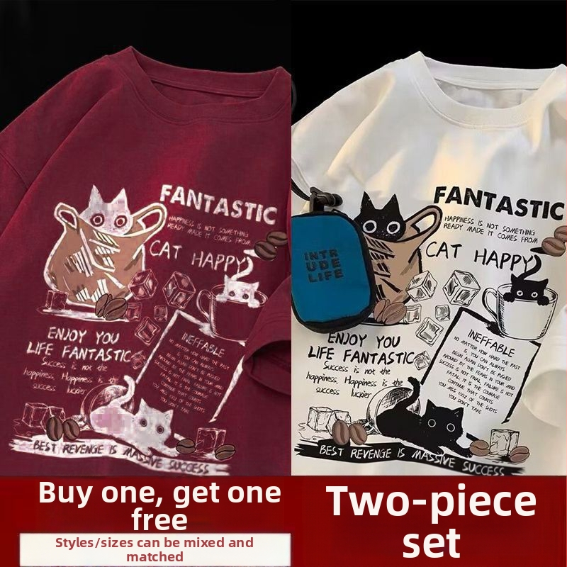 Αμερικανικό στυλ ρετρό κοντομάνικο μπλουζάκι ανδρών καλοκαίρι νέα μάρκα μόδας ρούχα υψηλών προδιαγραφών χαλαρά plus size εφήβων μισό μανίκι