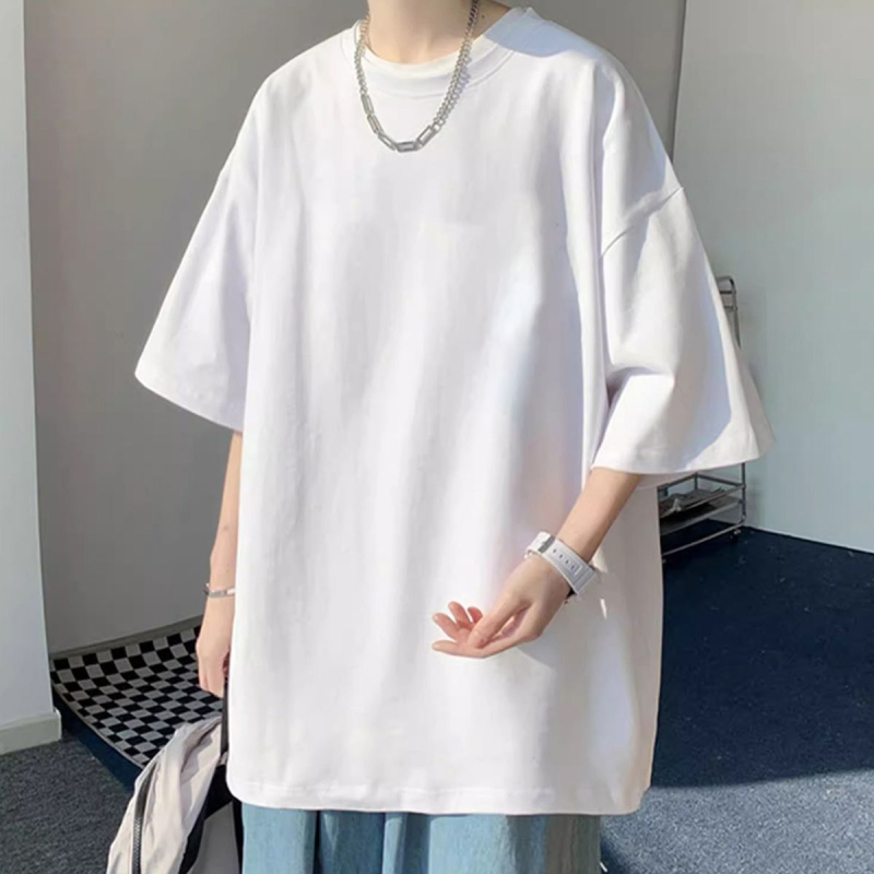 Αμερικανικό στυλ ρετρό κοντομάνικο μπλουζάκι ανδρών καλοκαίρι νέα μάρκα μόδας ρούχα υψηλών προδιαγραφών χαλαρά plus size εφήβων μισό μανίκι