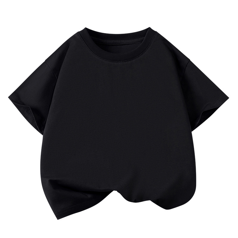 na zalihi dječja majica kratkih rukava pamučna ljetna srednja i velika dječja odjeća za dječake i djevojčice jednobojna jakna odjeća za razred reklamna majica veleprodaja