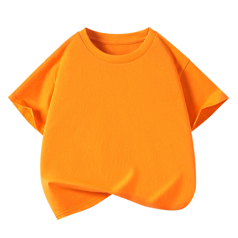na zalihi dječja majica kratkih rukava pamučna ljetna srednja i velika dječja odjeća za dječake i djevojčice jednobojna jakna odjeća za razred reklamna majica veleprodaja