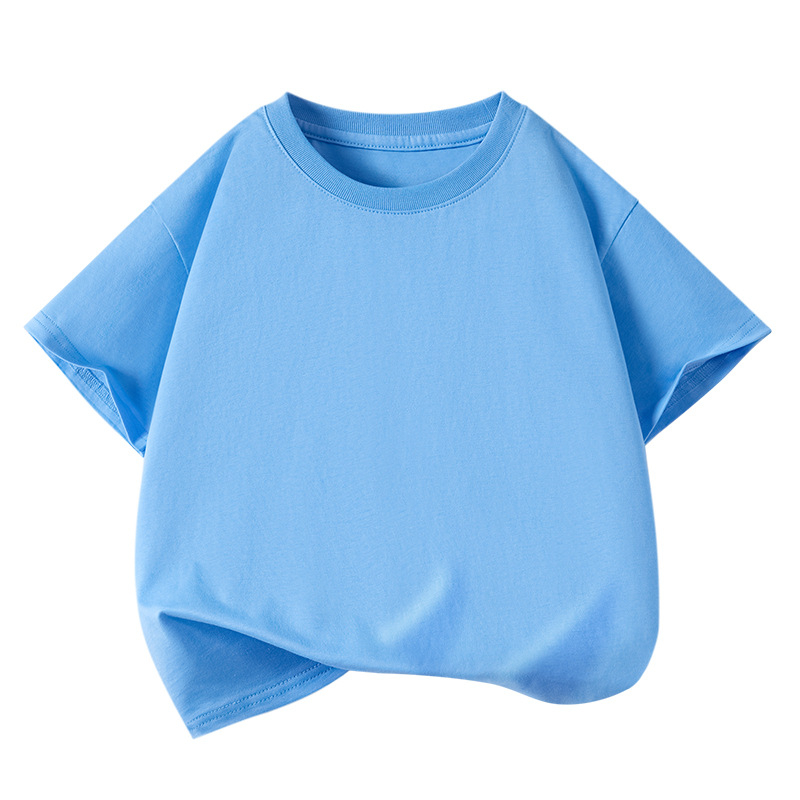 na zalihi dječja majica kratkih rukava pamučna ljetna srednja i velika dječja odjeća za dječake i djevojčice jednobojna jakna odjeća za razred reklamna majica veleprodaja