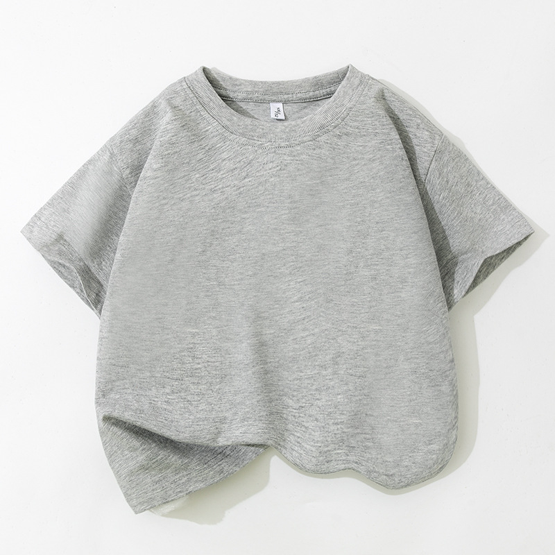 na zalihi dječja majica kratkih rukava pamučna ljetna srednja i velika dječja odjeća za dječake i djevojčice jednobojna jakna odjeća za razred reklamna majica veleprodaja