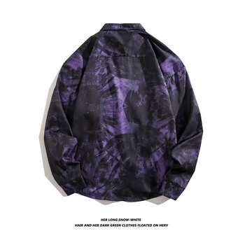 Ανδρικό Φθινοπωρινό Ρετρό Street Χαλαρό Casual Πουκάμισο με Μακρυμάνικο Πουκάμισο 2022