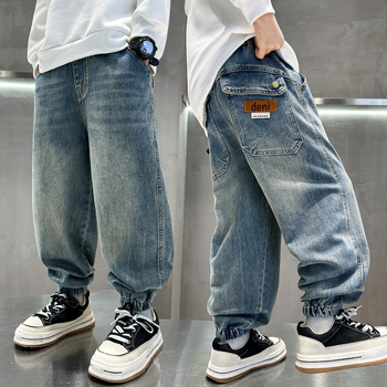 Παιδικά Ρούχα Zhili 2025 Νέα Παιδικά Παντελόνια Άνοιξη και Φθινόπωρο Τα πιο Ευκολα για Αγόρια Τζιν Μεσαίου και Μεγάλου Μεγέθους Αγόρια Τζιν
