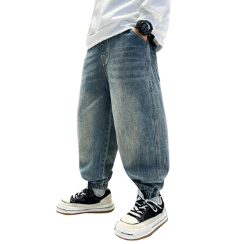 Παιδικά Ρούχα Zhili 2025 Νέα Παιδικά Παντελόνια Άνοιξη και Φθινόπωρο Τα πιο Ευκολα για Αγόρια Τζιν Μεσαίου και Μεγάλου Μεγέθους Αγόρια Τζιν