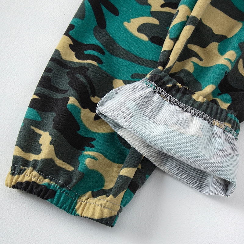 Πλατφόρμα εξωτερικού εξωτερικού, παιδικό παντελόνι καμουφλάζ σε μέγεθος ΗΠΑ, casual αθλητικό, πολύχρωμο παντελόνι 9 σημείων, μεγάλα αγόρια, αθλητικά