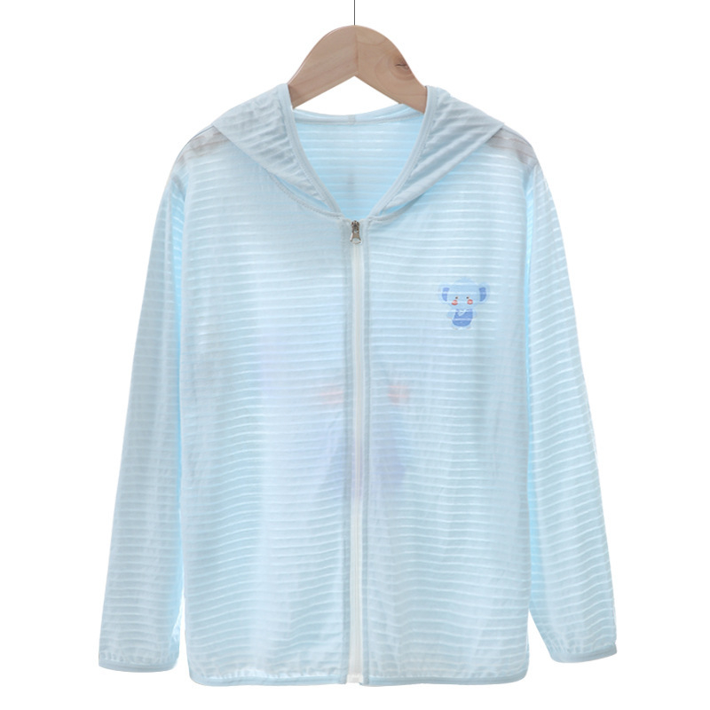 Детско слънцезащитно облекло, кожено облекло, елегантно памучно, дишащо мрежесто лятно яке за момчета и момичета, може да се използва за генериране на коса