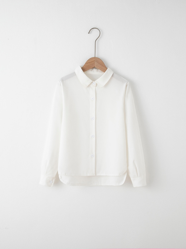 Παιδικά Ρούχα 2025 Φθινόπωρο Νέο Κοριτσίστικο Πουκάμισο με Μακρυμάνικο Παιδικό Γιλέκο Βρεφικό Κομψό Μοντέρνο Μπλούζα Βάσης