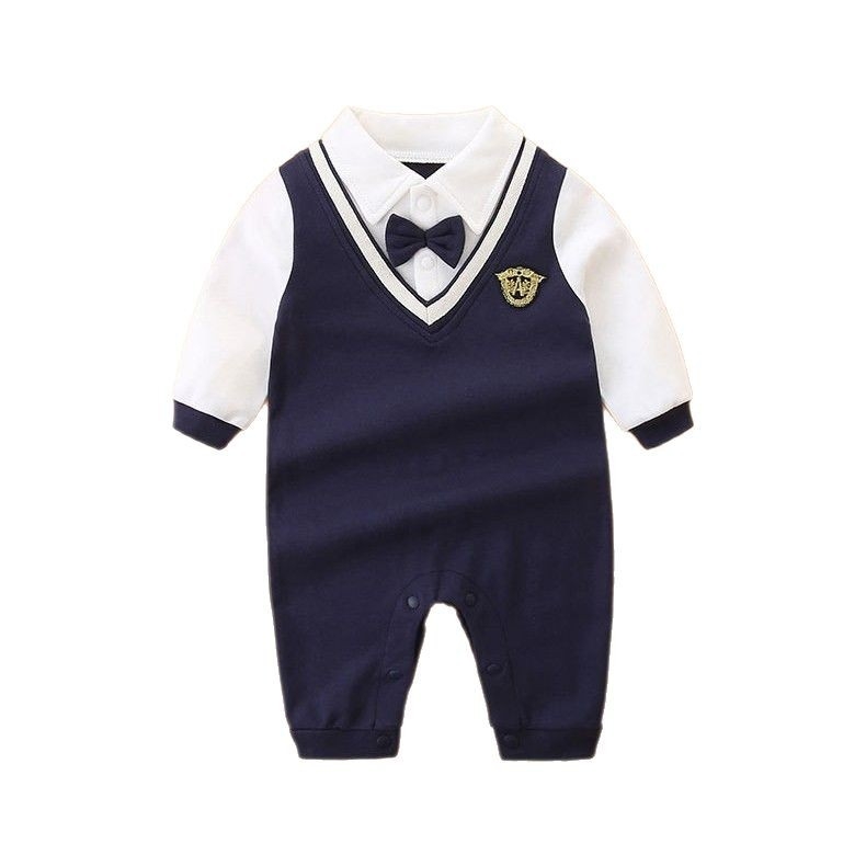 Βρεφική φόρμα με μακριά μανίκια για την άνοιξη και το φθινόπωρο, βαμβακερή ανδρική φόρμα αναρρίχησης θησαυρού, πέτο Harper, φόρεμα εκατοντάδων ημερών για μωρά