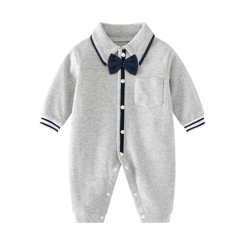 Jarné a jesenné detské overaly s dlhým rukávom, bavlnené pánske lezecké oblečenie na poklady, klopové oblečenie Harper, jednoročné stodňové šaty, detské oblečenie