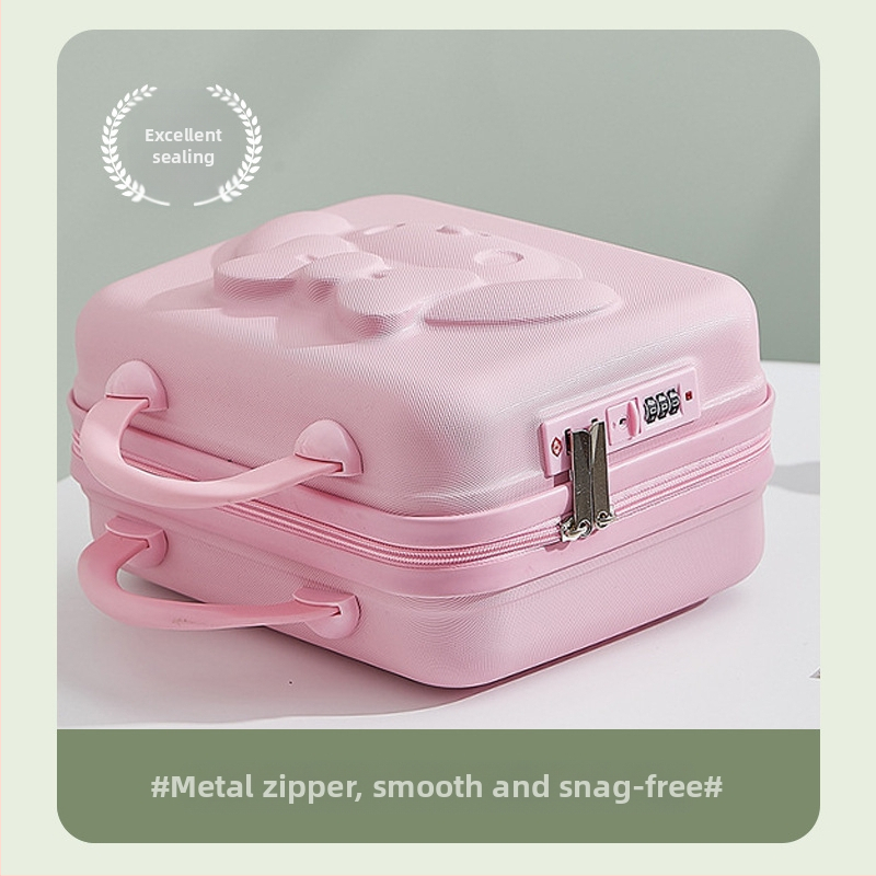 Куфар 14-инчов кутия за съхранение на багаж Melody, малка кутия с комбинирана ключалка, лек куфар за качване