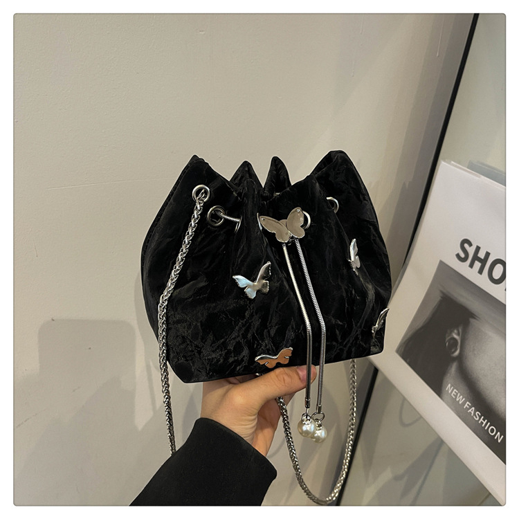 Γυναικεία τσάντα με πλισέ σχέδιο και φιόγκο, καλοκαιρινή, όμορφη και απλή, σε ασορτί γραμμή, με σχέδιο crossbody