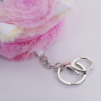 Pārrobežu multfilmas stila jaukas meitenes sirds formas plīša monētu maka mini maciņš korejiešu stila svaigu austiņu atslēgu maciņš