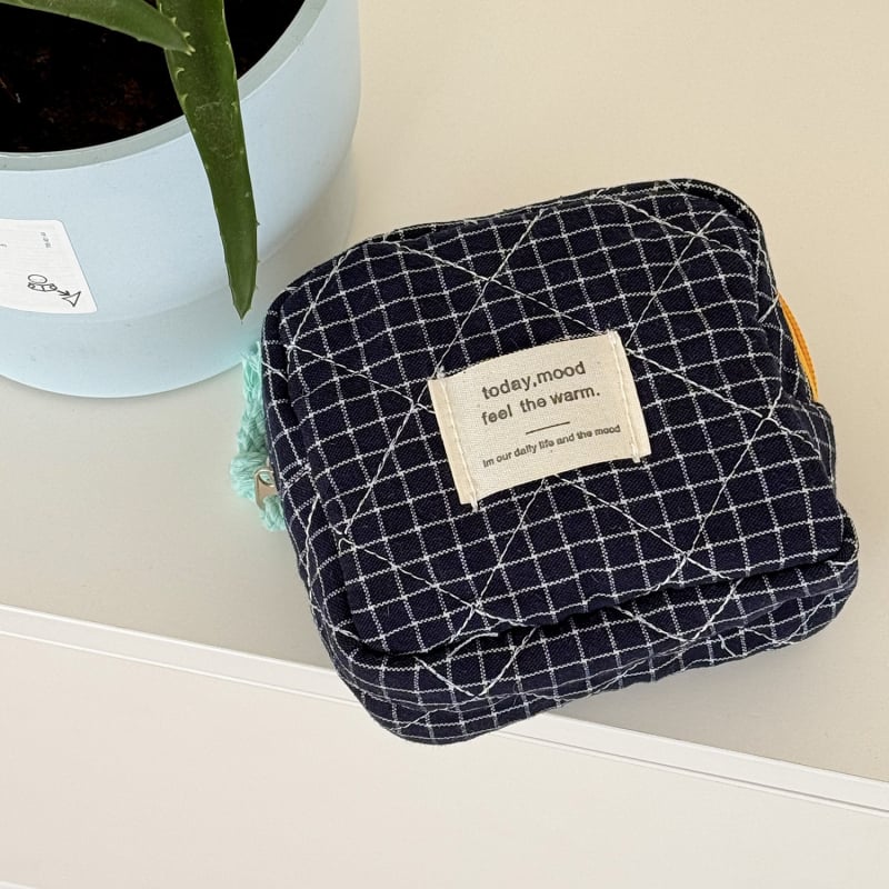 Κλασική τσάντα πετσετών θείας με καρό σε διασυνοριακή γραμμή, υψηλής αξίας, φορητή, τρισδιάστατη, απλή, χρωματική αντίθεση, τσάντα αποθήκευσης, πορτοφόλι κερμάτων