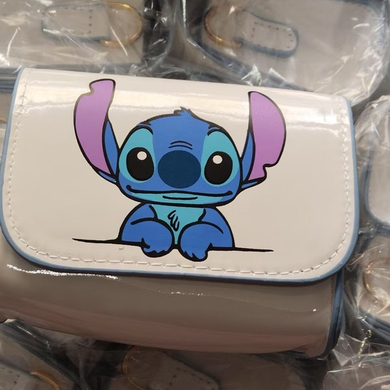 Vaikiškas krepšys 2024 m. Naujas mergaitiškas pečių krepšys Mielas animacinių filmukų krepšys per petį Mini universalus mažas kvadratinis krepšys monetų piniginė