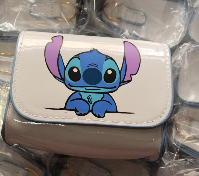 Vaikiškas krepšys 2024 m. Naujas mergaitiškas pečių krepšys Mielas animacinių filmukų krepšys per petį Mini universalus mažas kvadratinis krepšys monetų piniginė