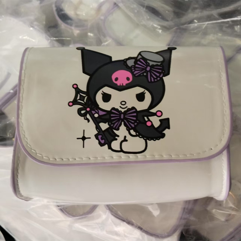 Vaikiškas krepšys 2024 m. Naujas mergaitiškas pečių krepšys Mielas animacinių filmukų krepšys per petį Mini universalus mažas kvadratinis krepšys monetų piniginė