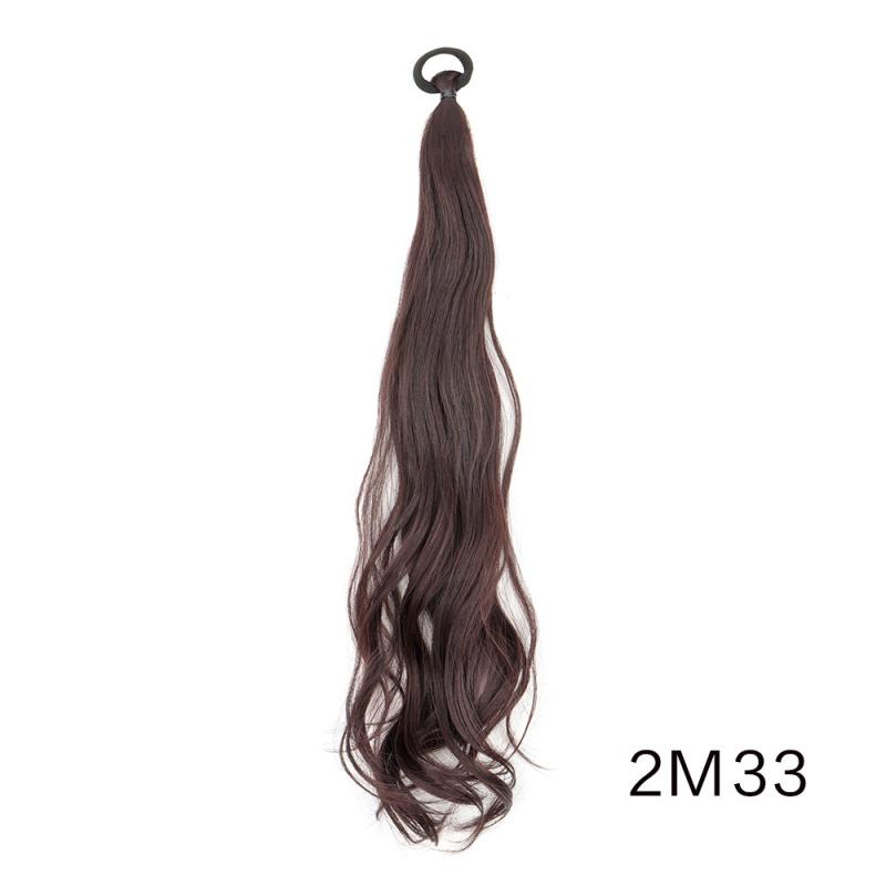 Perucă en-gros din fabrică, coadă de cal pentru femei, poate fi legată cu bandă de cauciuc dublă, coadă de cal lungă, perucă naturală cu coadă de cal