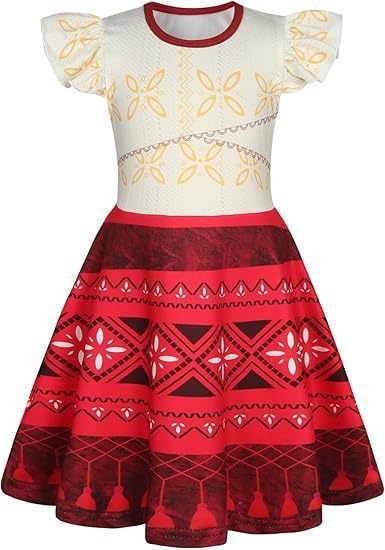 Rochie pentru fete cu mâneci zburătoare de mătase lapte Moana 2 Moana COS New