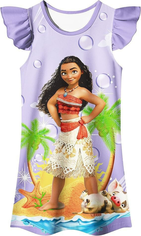 Rochie pentru fete cu mâneci zburătoare de mătase lapte Moana 2 Moana COS New