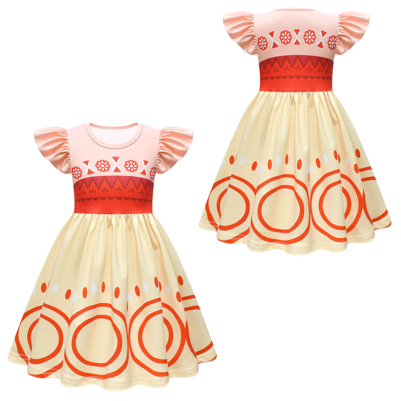 Rochie pentru fete cu mâneci zburătoare de mătase lapte Moana 2 Moana COS New