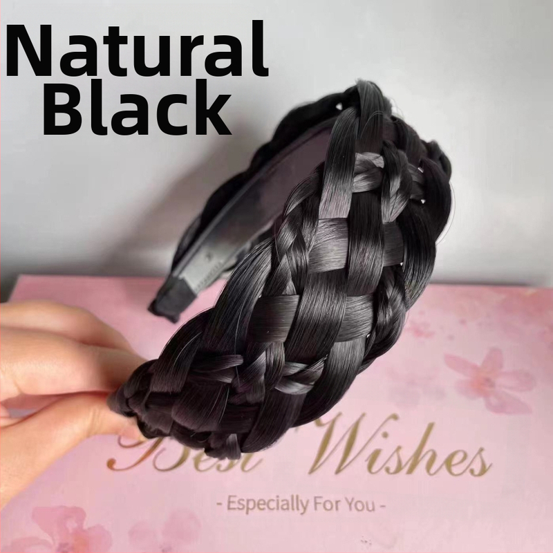 Perucă lărgită, cu bandă de susținere îngroșată cu șase fire, împletitură răsucită, cu bandă de susținere pentru femei, o singură bucată, cu os de pește, cu bandă de susținere, accesorii de păr