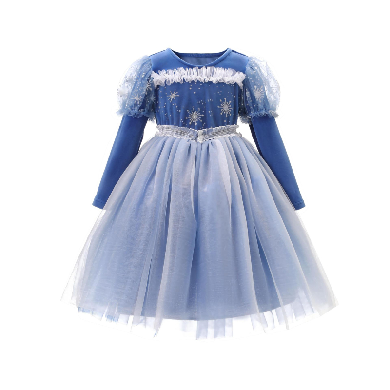 Pārrobežu meiteņu princeses Aisha kleita Eiropas un Amerikas Ins Aisha kleita Bērnu kleitas Apmetnis Rudens un ziemas vilnas oderējums