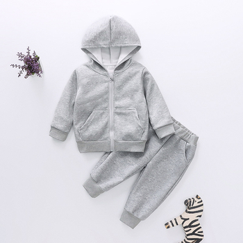 Παιδικό γιλέκο ζακέτας με επένδυση από φλις 2024, νέο αθλητικό κοστούμι αναψυχής για αγόρια και κορίτσια, μονόχρωμο