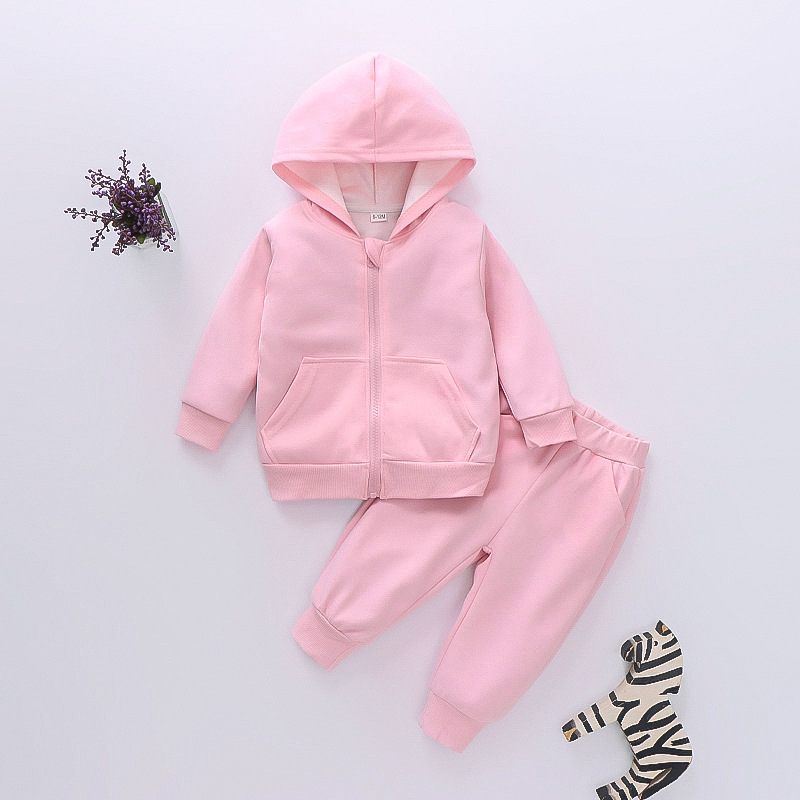 Dječja odjeća, kardigan prsluci s flis podstavom, odijelo za jesen i zimu 2024., novo, slobodno vrijeme, sportsko odijelo za dječake i djevojčice u jednoj boji.