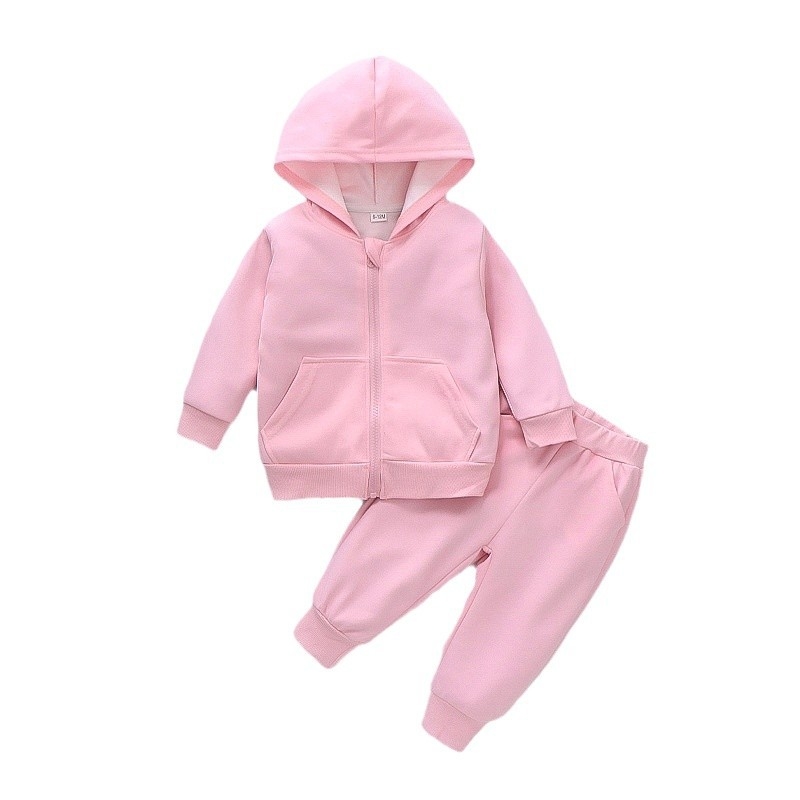 Dječja odjeća, kardigan prsluci s flis podstavom, odijelo za jesen i zimu 2024., novo, slobodno vrijeme, sportsko odijelo za dječake i djevojčice u jednoj boji.