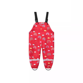 Naujos mažo ir vidutinio dydžio berniukų ir mergaičių kūdikių žaidimų vandens kelnės su vaikiškomis dirželiais, įvairiaspalvės margintos lietaus kelnės, skirtos lauko puolimo kelnėms, urmu