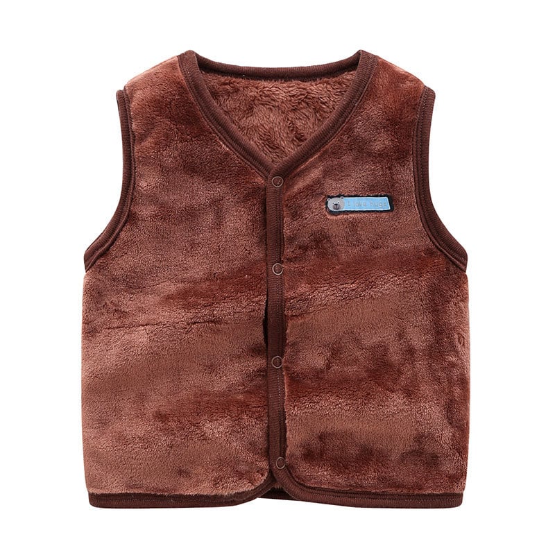 Laste sametvest sügis-talvine beebi soe vest, beebi kardigan poistele ja tüdrukutele, paksendatud ülerõivaste vest, topp