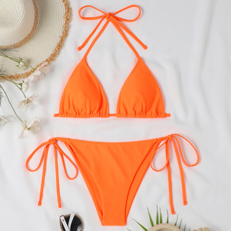 2024. aasta suvine uus ujumistrikoo naistele Amazoni Euroopa ja Ameerika Ühendriikide seksikate lõhestatud ujumistrikoode naistele bikiinirihmadega tootjatelt otsetarnimine