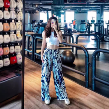 Luludarka, široké nohavice, rýchle, ležérne, farebné, športové, fitness, ľahké, s potlačou, priedušné, voľné