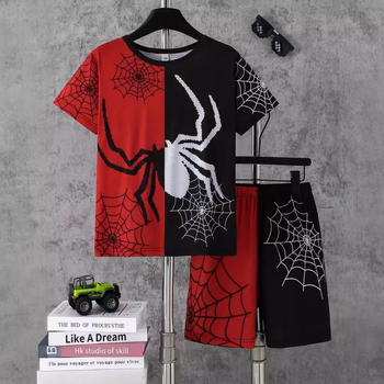 Muške kratke hlače kratkih rukava, nove tanke, za dječake, zgodne, prozračne, svestrane, mogu se nositi izvan odijela RA01+RD02