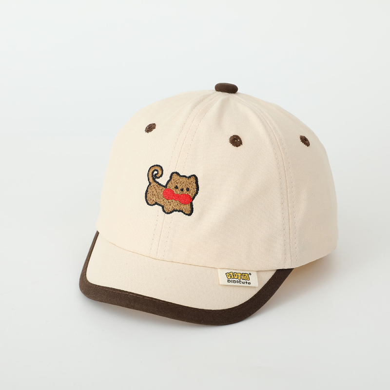 Aranyos kis rövid karimájú baba baseballsapka divatos hímzés rajzfilm gyerek sapka tide kalap 1-3 éves korig nagykereskedelem