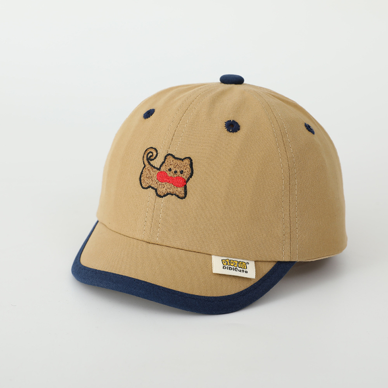 Aranyos kis rövid karimájú baba baseballsapka divatos hímzés rajzfilm gyerek sapka tide kalap 1-3 éves korig nagykereskedelem