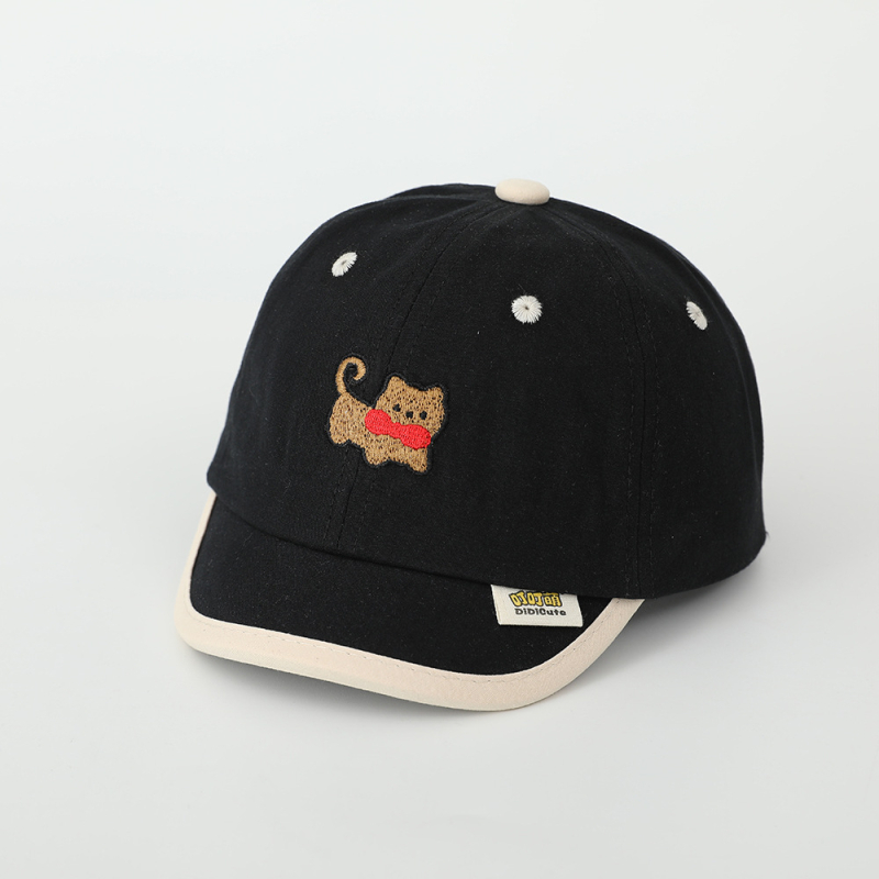 Aranyos kis rövid karimájú baba baseballsapka divatos hímzés rajzfilm gyerek sapka tide kalap 1-3 éves korig nagykereskedelem