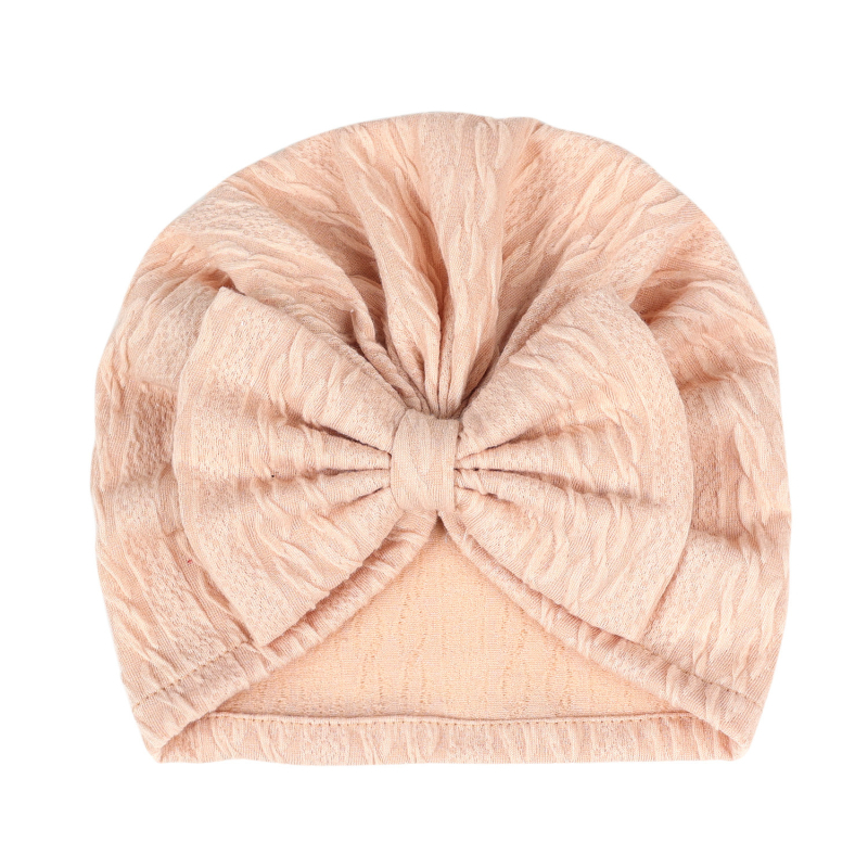 Határokon átnyúló európai és amerikai újszülött egyszínű pulóver sapka gyerekeknek masni indiai sapka újszülött vízfodrozódás gumiabroncs sapka