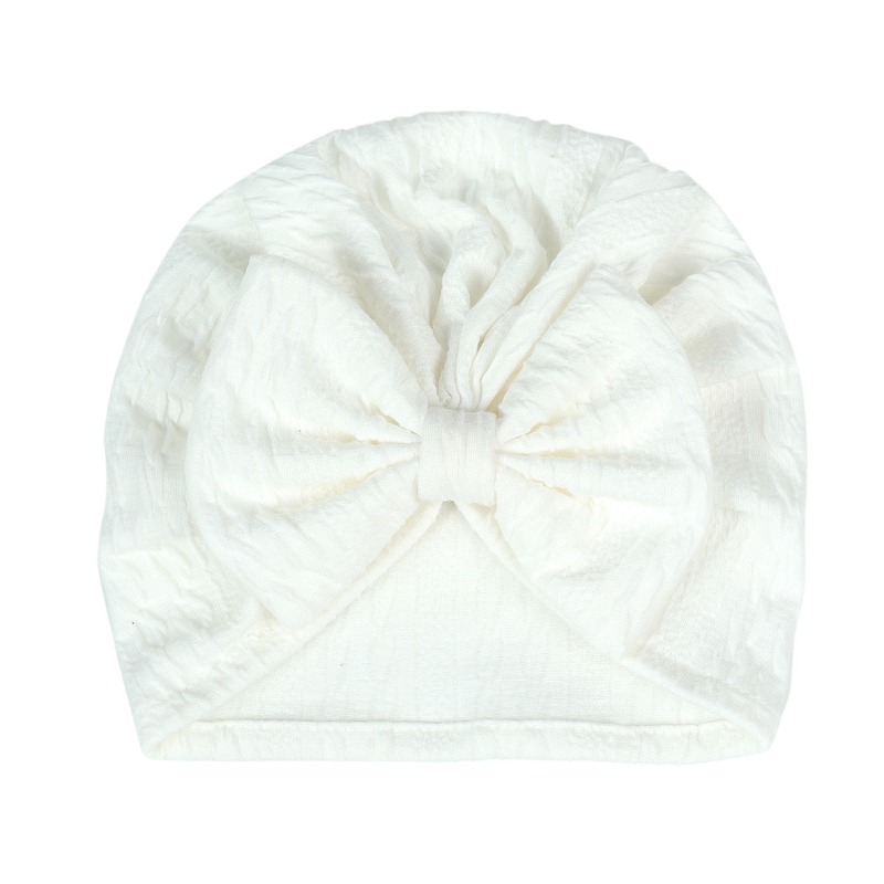 Határokon átnyúló európai és amerikai újszülött egyszínű pulóver sapka gyerekeknek masni indiai sapka újszülött vízfodrozódás gumiabroncs sapka