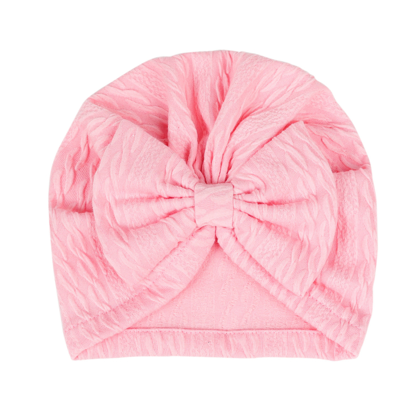 Határokon átnyúló európai és amerikai újszülött egyszínű pulóver sapka gyerekeknek masni indiai sapka újszülött vízfodrozódás gumiabroncs sapka