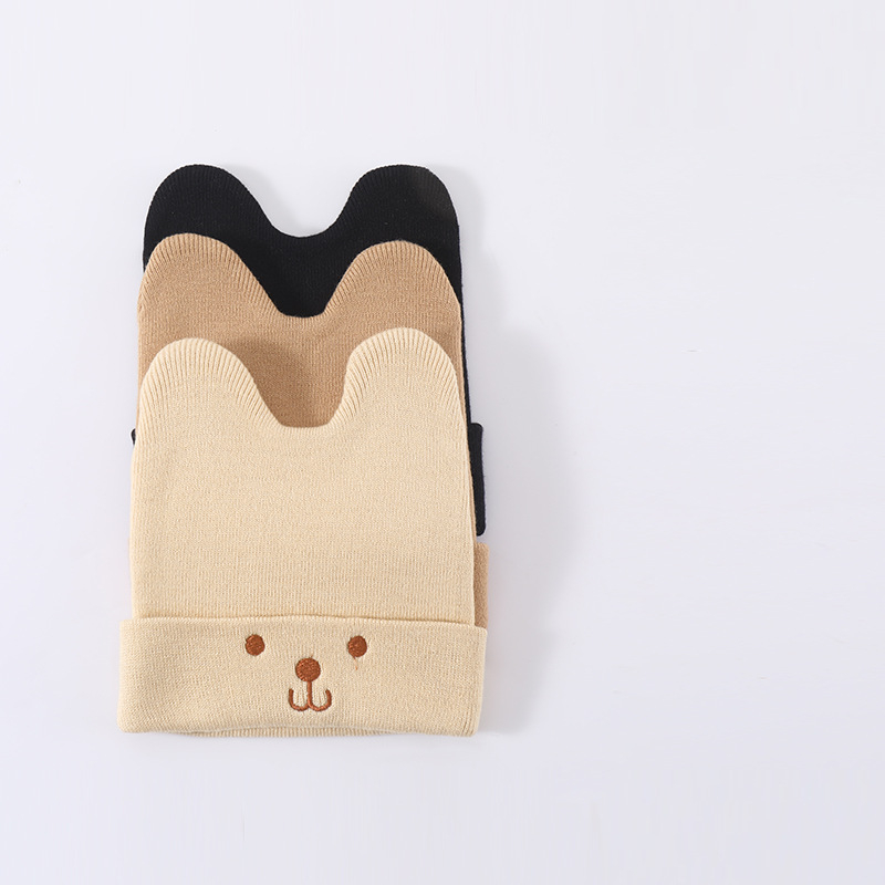 Dél-Koreai Boomer baba sapka tavaszi és őszi unisex újszülött pamut sapka magzati sapka kötött baba sapka ősz és tél