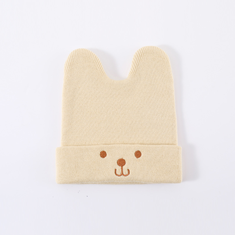 Dél-Koreai Boomer baba sapka tavaszi és őszi unisex újszülött pamut sapka magzati sapka kötött baba sapka ősz és tél