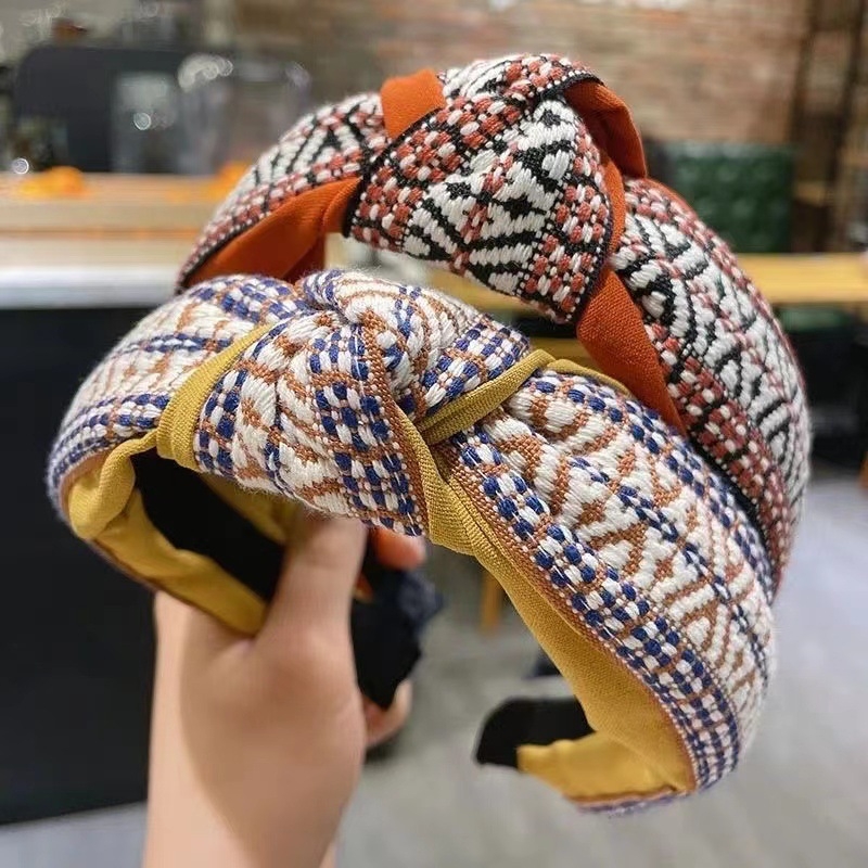 Maža kvapni tarpvalstybinė vėjo juosta, moteriška korėjietiška retro plačiabrylė galvos juosta, plaukų segtukai, rudens ir žiemos „Joker“ užsienio prekybos papuošalai, didmeninė prekyba