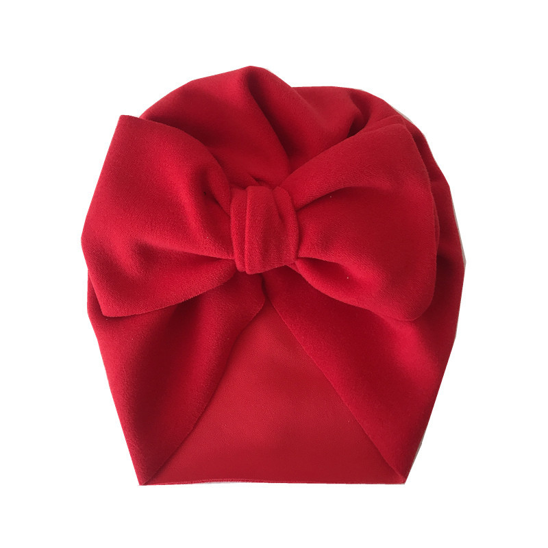 Európai és amerikai őszi és téli gyermek nagy masnis indiai kalap kasmír gyermek pulóver sapka magzati sapka