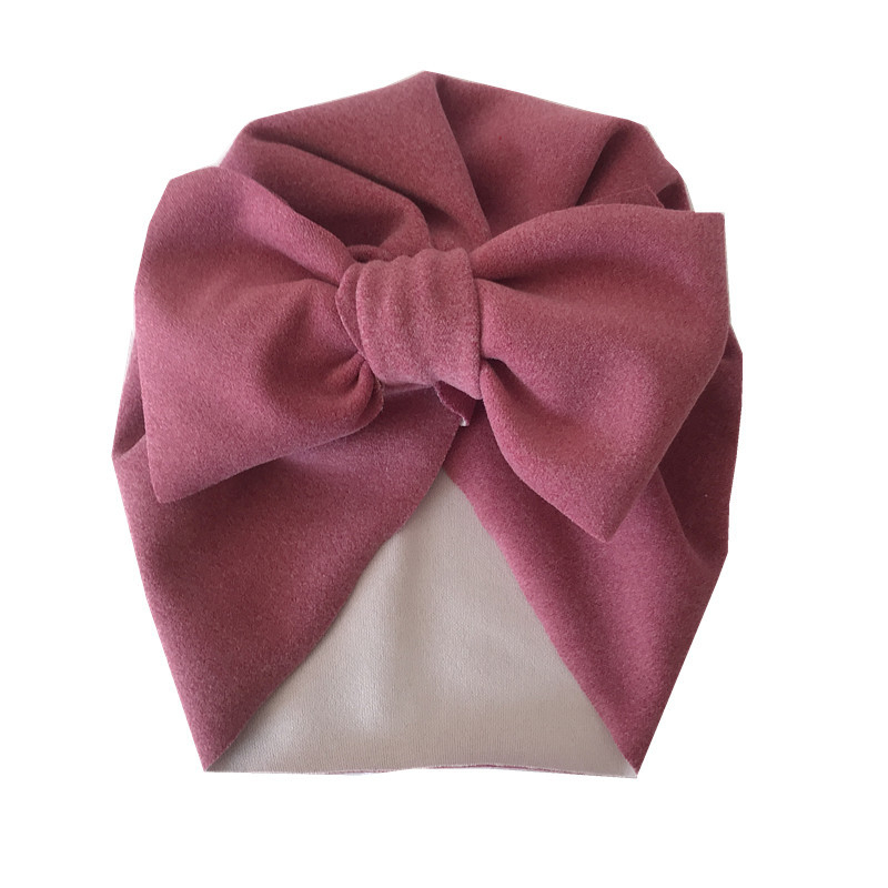 Európai és amerikai őszi és téli gyermek nagy masnis indiai kalap kasmír gyermek pulóver sapka magzati sapka