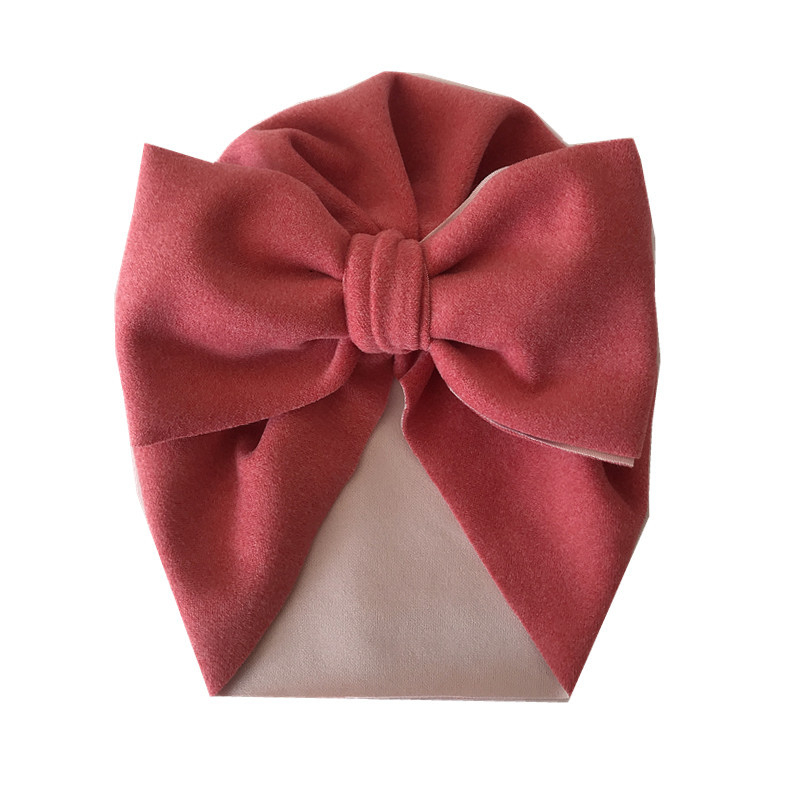 Európai és amerikai őszi és téli gyermek nagy masnis indiai kalap kasmír gyermek pulóver sapka magzati sapka